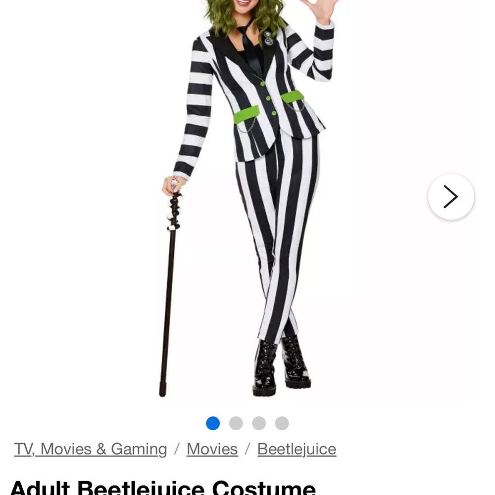 🪲✨SOLD🪲✨ Women's beetle juice Halloween Costume